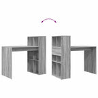 Schreibtisch Graues Sonoma 108 x 55 x 103.5 cm Holzwerkstoff