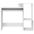 Schreibtisch mit Regal Weiß 106 x 41 x 88.5 cm Holzwerkstoff