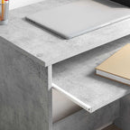 Schreibtisch Beton Grau 106 x 41 x 88.5 cm Holzwerkstoff