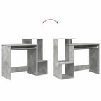 Schreibtisch Beton Grau 106 x 41 x 88.5 cm Holzwerkstoff