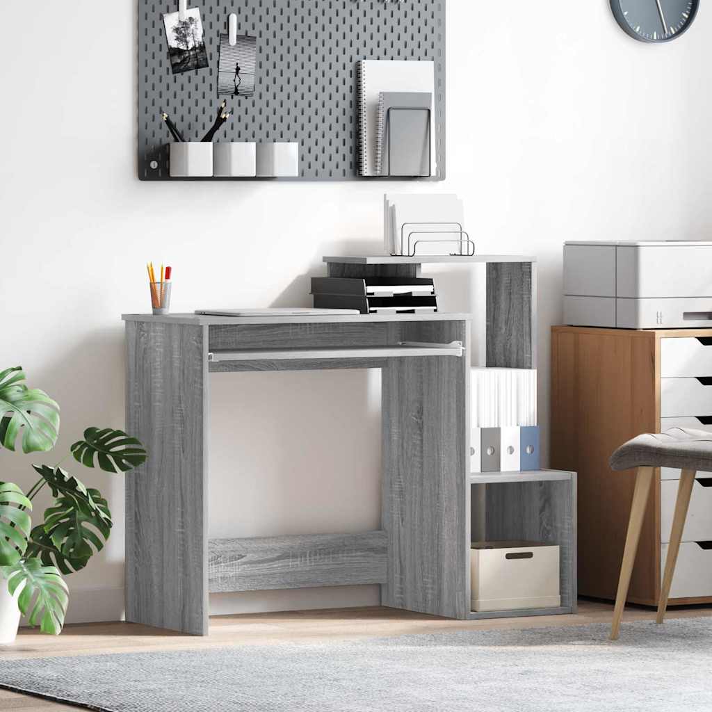 Schreibtisch Graues Sonoma 106 x 41 x 88.5 cm Holzwerkstoff