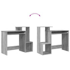 Schreibtisch Graues Sonoma 106 x 41 x 88.5 cm Holzwerkstoff