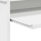 Schreibtisch mit Regal Weiß 120,5 x 44 x 88,5 cm Holzwerkstoff