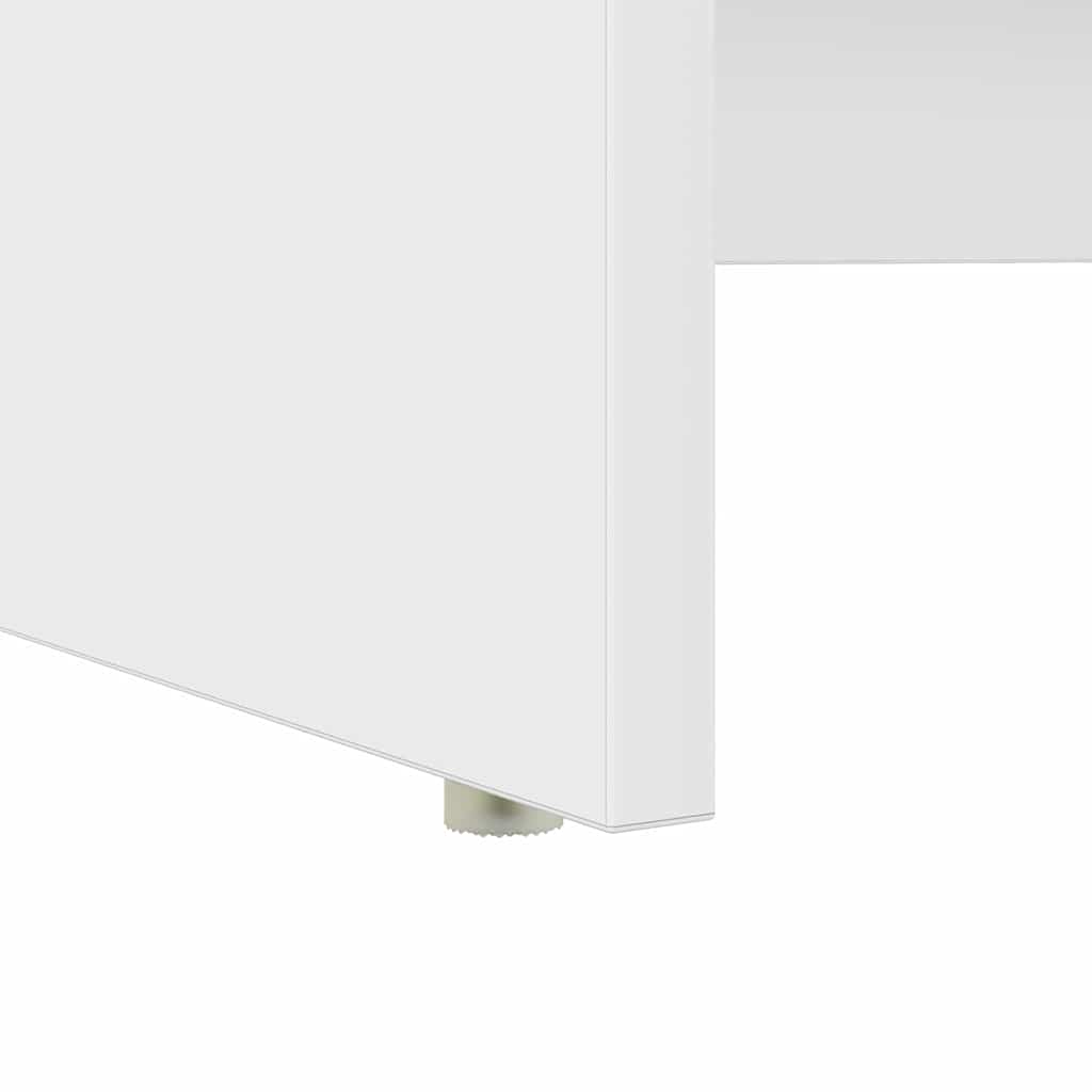 Schreibtisch mit Regal Weiß 120,5 x 44 x 88,5 cm Holzwerkstoff