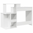 Schreibtisch mit Regal Weiß 120,5 x 44 x 88,5 cm Holzwerkstoff