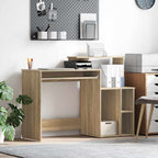 Schreibtisch Sonoma-Eiche 120,5 x 44 x 88,5 cm Holzwerkstoff