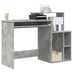 Schreibtisch Beton Grau 120,5 x 44 x 88,5 cm Holzwerkstoff