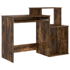 Schreibtisch mit Regal Geräucherte Eiche 120,5 x 44 x 88,5 cm