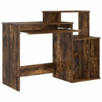 Schreibtisch mit Regal Geräucherte Eiche 120,5 x 44 x 88,5 cm