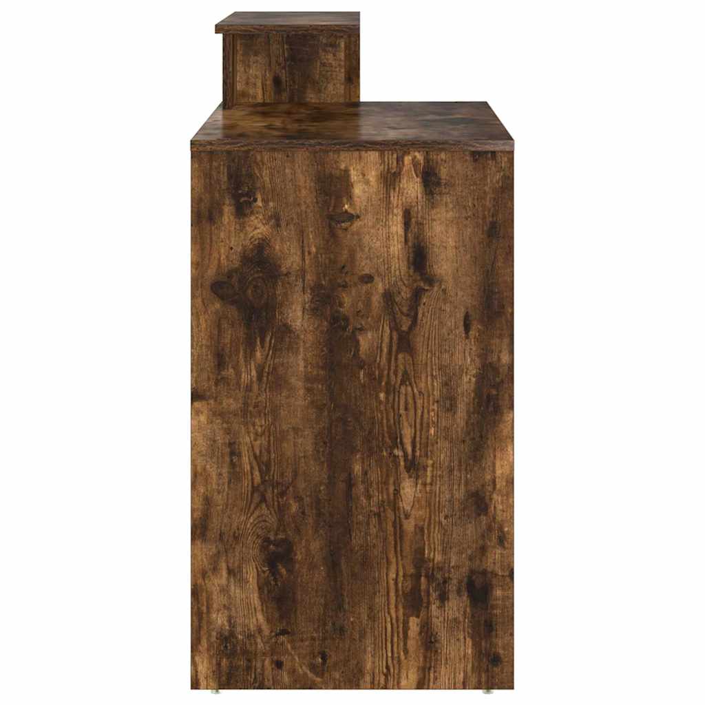 Schreibtisch mit Regal Geräucherte Eiche 120,5 x 44 x 88,5 cm