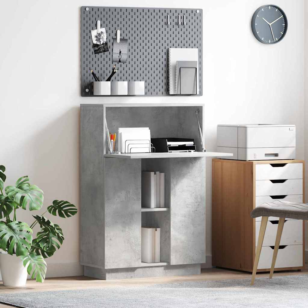Schreibtisch Beton Grau 71.5 x 31.5 x 106.5 cm Holzwerkstoff