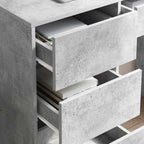 Schreibtisch Beton Grau 90 x 37,5 x 75 cm Holzwerkstoff