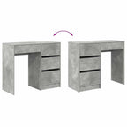 Schreibtisch Beton Grau 90 x 37,5 x 75 cm Holzwerkstoff