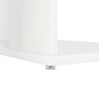 Schreibtisch mit Regal Weiß 130 x 50,5 x 75 cm Holzwerkstoff