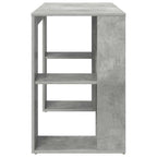 Schreibtisch Beton Grau 130 x 50,5 x 75 cm Holzwerkstoff