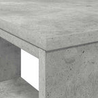 Schreibtisch mit Regal Beton Grau 90 x 50 x 75 cm Holzwerkstoff