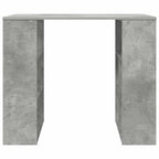 Schreibtisch mit Regal Beton Grau 90 x 50 x 75 cm Holzwerkstoff