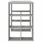 Schreibtisch mit Regal Beton Grau 90 x 50 x 75 cm Holzwerkstoff