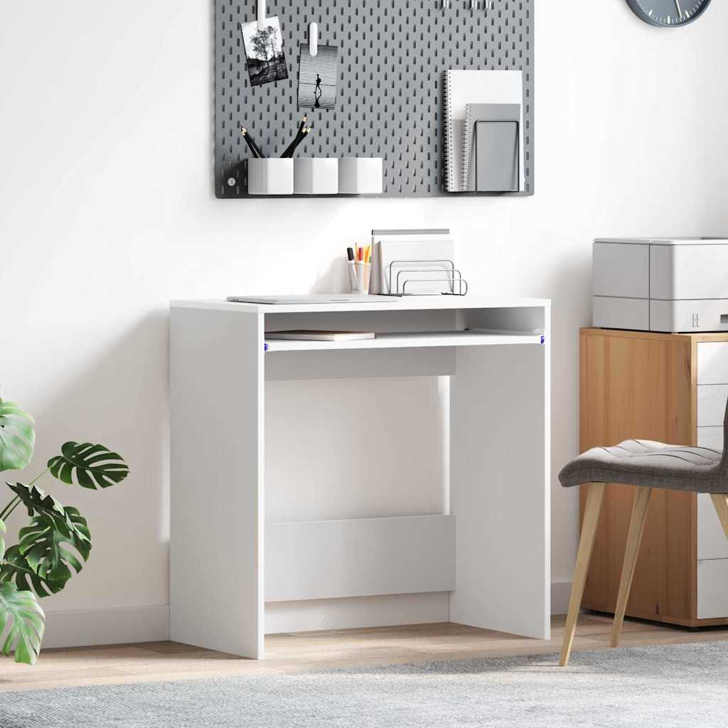 Schreibtisch mit Speicher Weiß 77,5 x 43 x 79 cm Holzwerkstoff