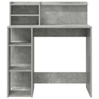 Schreibtisch Beton Grau 90 x 48 x 101,5 cm Holzwerkstoff