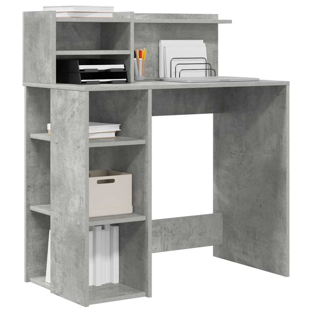 Schreibtisch Beton Grau 90 x 48 x 101,5 cm Holzwerkstoff