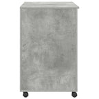 Tisch mit Rädern Beton Grau 91 x 50 x 77 cm Holzwerkstoff