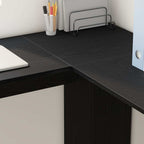 Eck-Schreibtisch Schwarz Eichen-Optik 140 x 113,5 x 75 cm