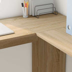 Eck-Schreibtisch Sonoma-Eiche 140 x 113,5 x 75 cm Holzwerkstoff