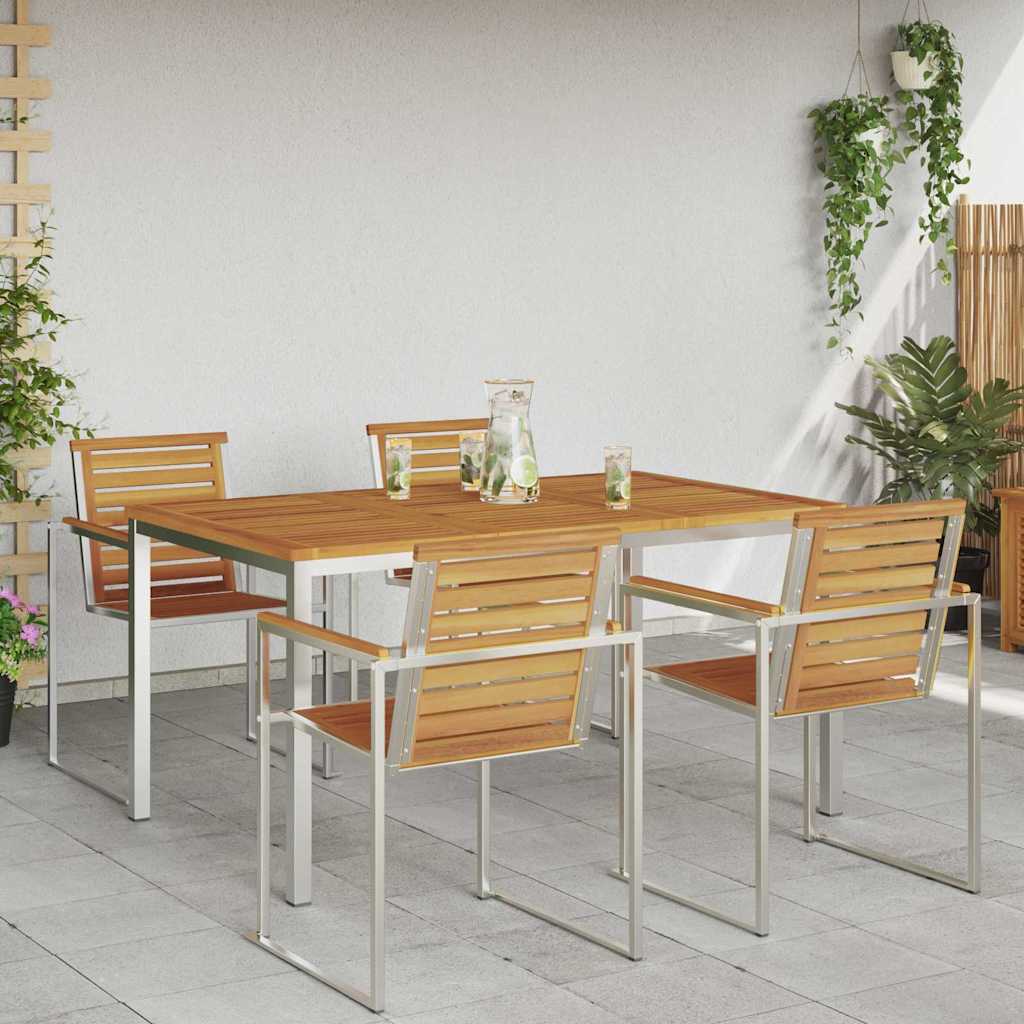 Esstisch Braun 150 x 90 x 75 cm Massivholz Akazie
