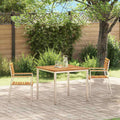 Gartenstuhl 2 pcs Öl-Natur 56 x 54,5 x 87 cm Massivholz Akazie