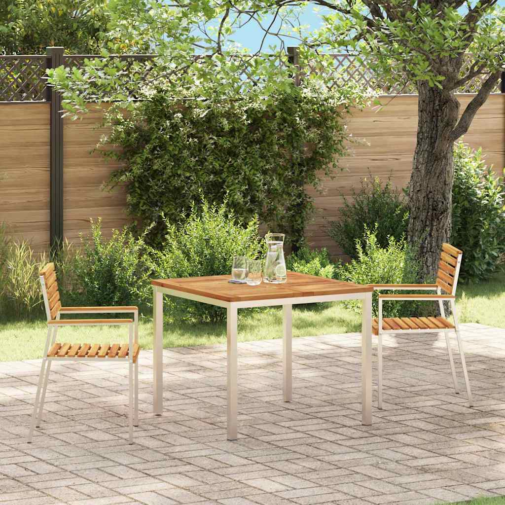 Gartenstuhl 2 pcs Öl-Natur 56 x 54,5 x 87 cm Massivholz Akazie
