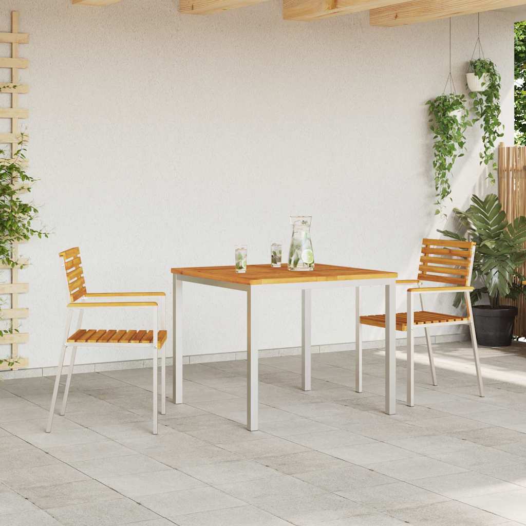 Gartenstuhl 2 pcs Öl-Natur 56 x 54,5 x 87 cm Massivholz Akazie