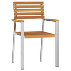Gartenstuhl 2 pcs Öl-Natur 56 x 54,5 x 87 cm Massivholz Akazie