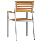 Gartenstuhl 2 pcs Öl-Natur 56 x 54,5 x 87 cm Massivholz Akazie