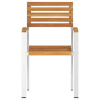 Gartenstuhl 2 pcs Öl-Natur 56 x 54,5 x 87 cm Massivholz Akazie