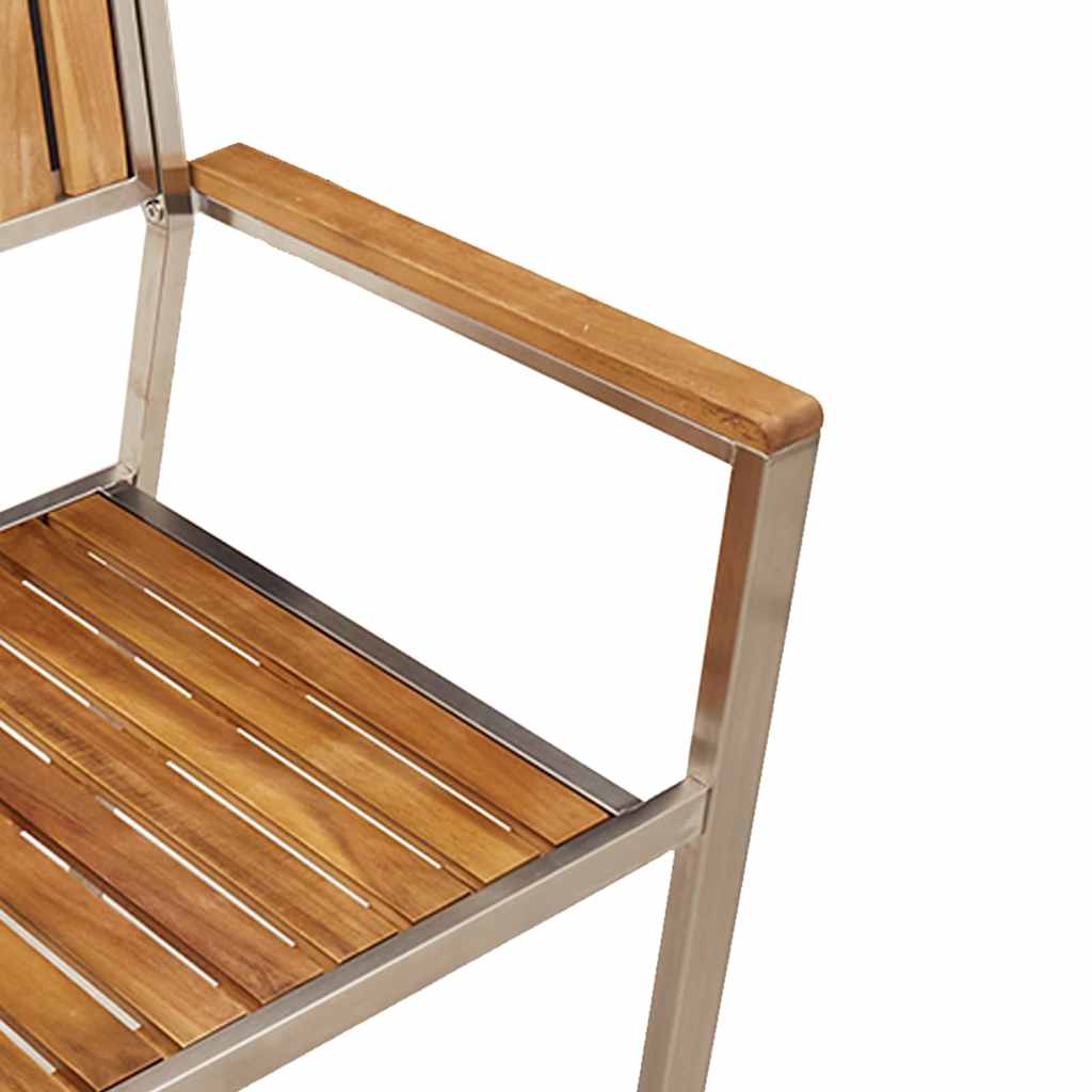 Gartenstuhl 4 pcs Braun 56 x 54,5 x 87 cm Massivholz Akazie