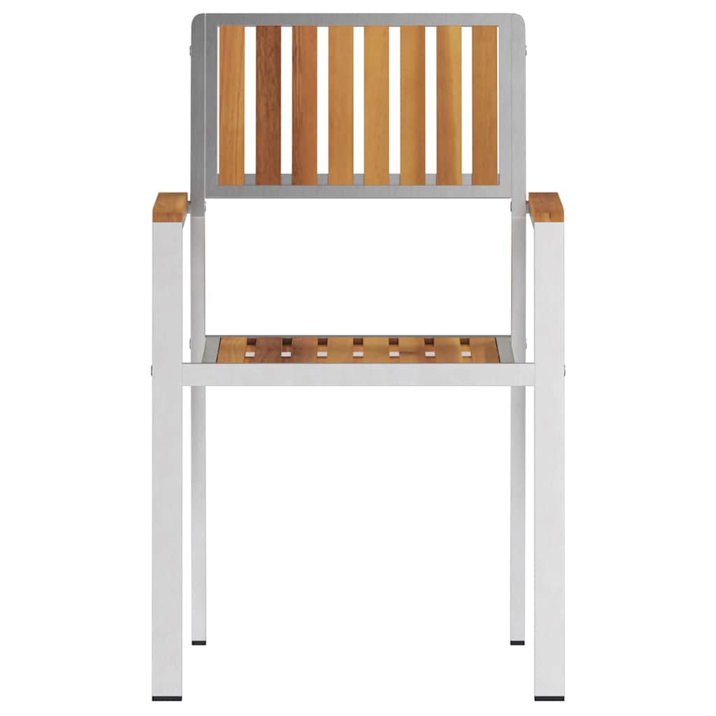 Gartenstuhl 4 pcs Braun 56 x 54,5 x 87 cm Massivholz Akazie