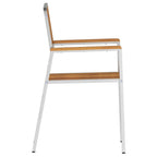 Gartenstuhl 4 pcs Braun 56 x 54,5 x 87 cm Massivholz Akazie