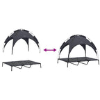 Hundebett Schwarz 122 x 93 x 106,5 cm Stahl