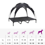 Hundebett Schwarz 122 x 93 x 106,5 cm Stahl