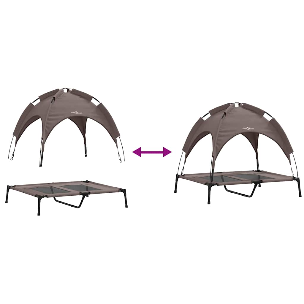 Hundebett Braun 92 x 77 x 82,5 cm Stahl