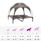 Hundebett Braun 92 x 77 x 82,5 cm Stahl