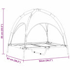 Hundebett Braun 92 x 77 x 82,5 cm Stahl