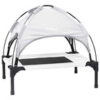 Hundebett Silber Grau 62 x 48 x 61 cm Stahl