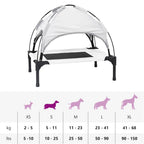 Hundebett Silber Grau 62 x 48 x 61 cm Stahl