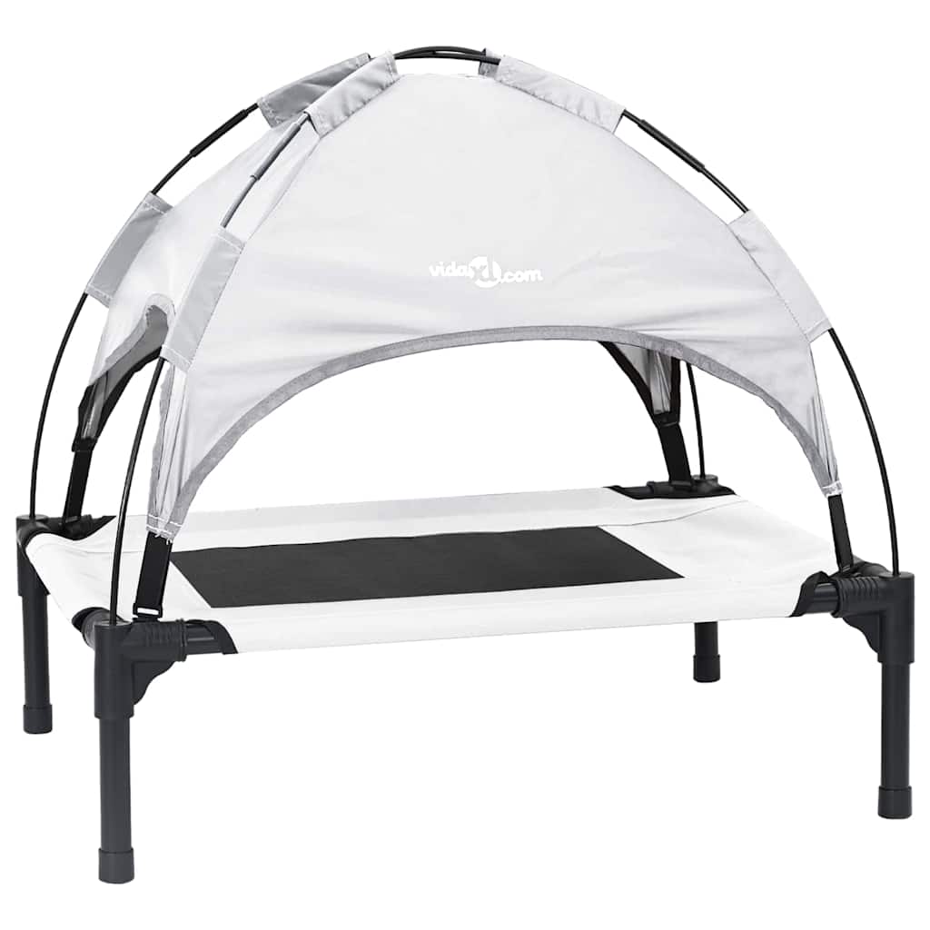 Hundebett Silber Grau 76 x 62 x 70,5 cm Stahl