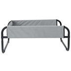 Hundebett Hellgrau 75 x 75 x 30 cm Stahl