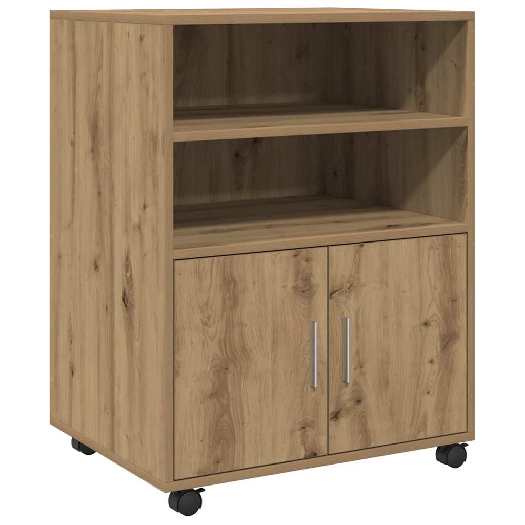 Rollschrank Artisan-Eiche 60x48x81 cm Holzwerkstoff