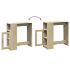 Bartisch mit Regal Sonoma-Eiche 101x40x103,5 cm Holzwerkstoff