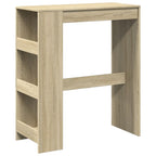 Bartisch mit Regal Sonoma-Eiche 90x40x103,5 cm Holzwerkstoff